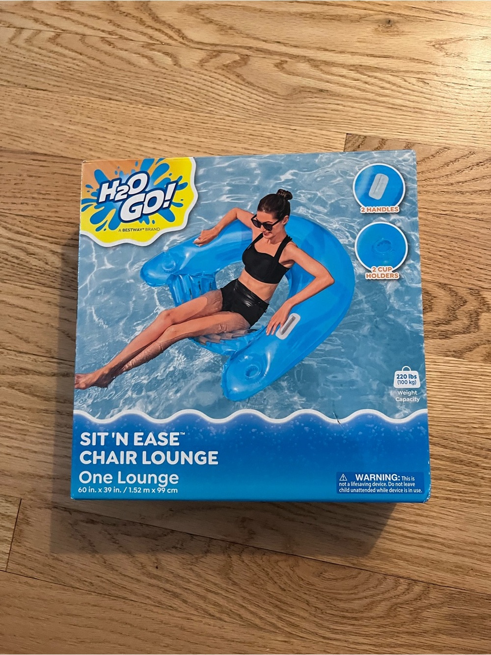 H2O Go! Sit 'N Ease Blue Chair Lounge